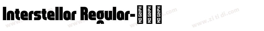 Interstellar Regular字体转换